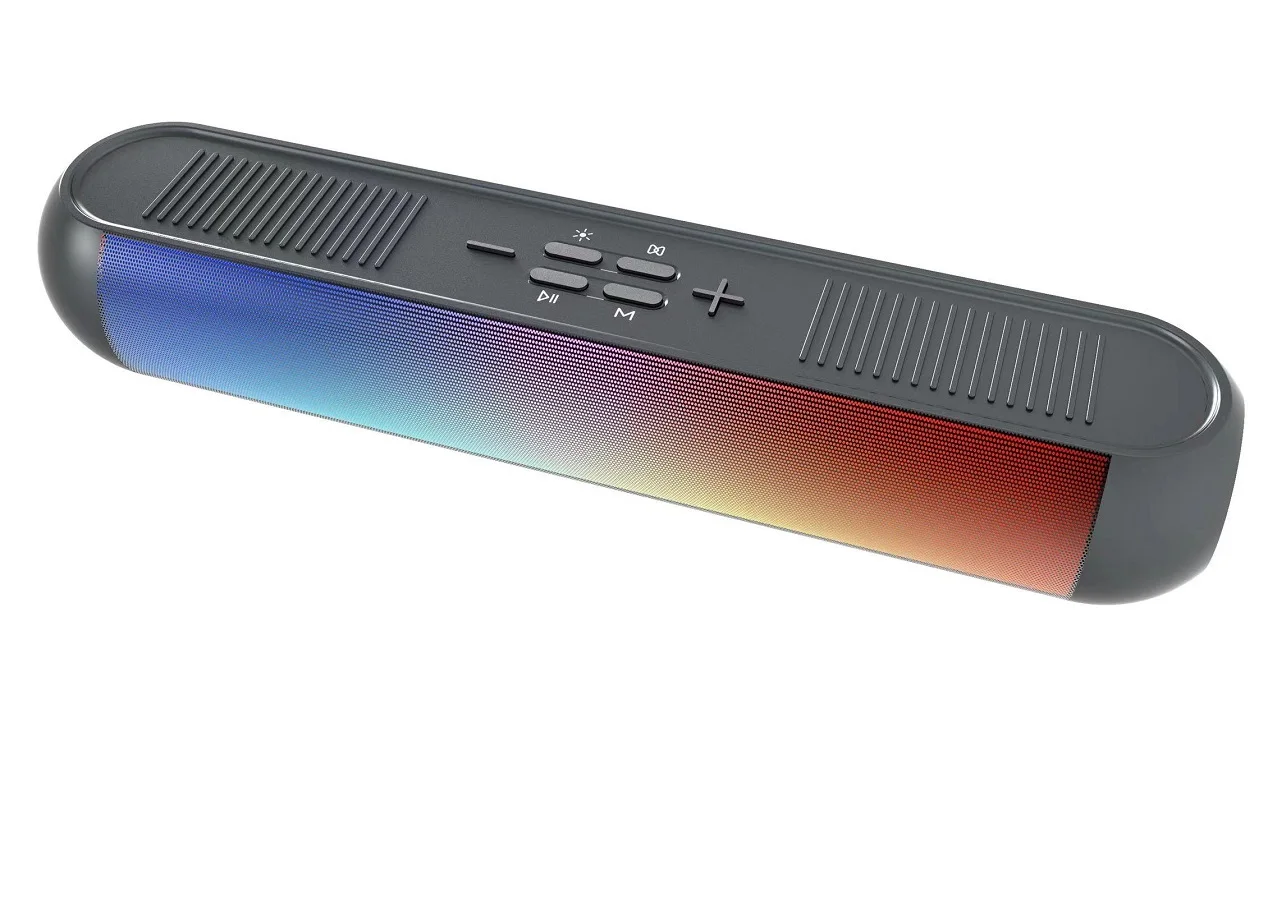 Беспроводная стерео колонка с поддержкой bluetooth Hi-Fi объемный бас Rgb Tws звуковая