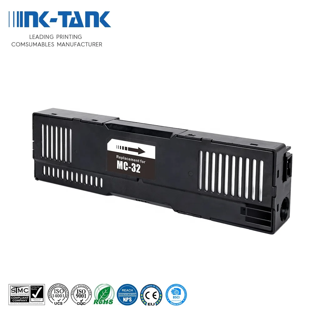 Чернильный бак MC-32 MC 32 MC32 совместимая коробка для обслуживания чернил Wast чернильный TC-20 принтера Canon TC20