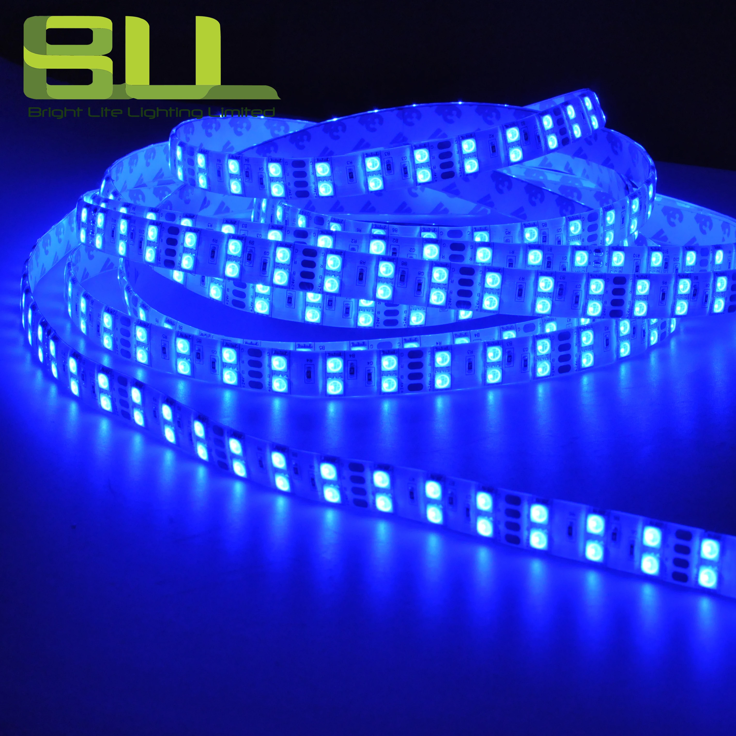 RGB  Double row Smd 5050RGB Led Strip Light 120leds 24V LED Flexible Strip Light tape