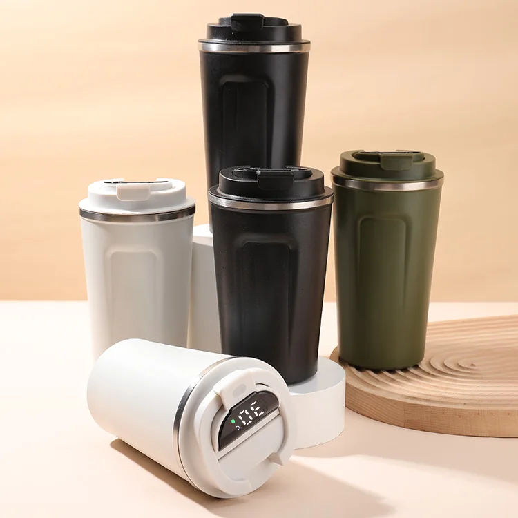 Smart Coffee Thermos Cup Thermal Custom Sports Travel Coffee Milk Mug Smart Drinkware Tumbler With Led Temperature