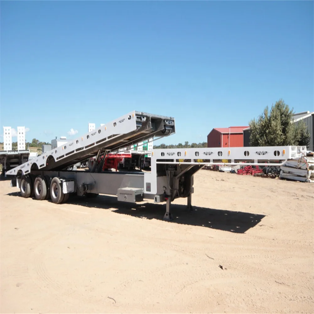BERKLEY Heavy Duty Chassis Low Bed Step Deck Trailer AU Slide Standard Lowbed Semi Trailer Hydraulic Tilting Drop Deck Trailer