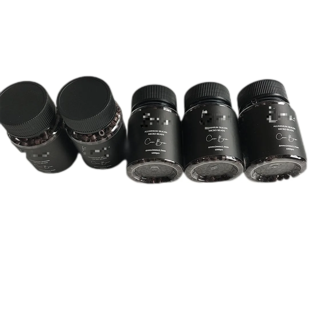 4.5x2.5x3.0mm  silicone lined micro rings links  for I tip hair extension tools