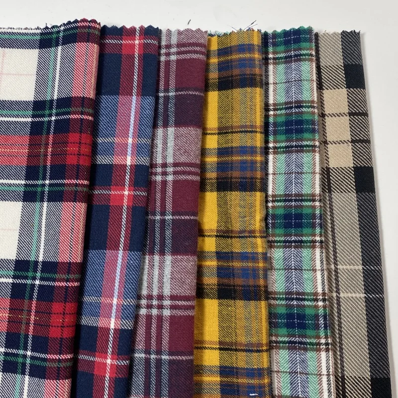 Sunplustex 100% хлопчатобумажная пряжа, крашенная фланелевая ткань в клетку