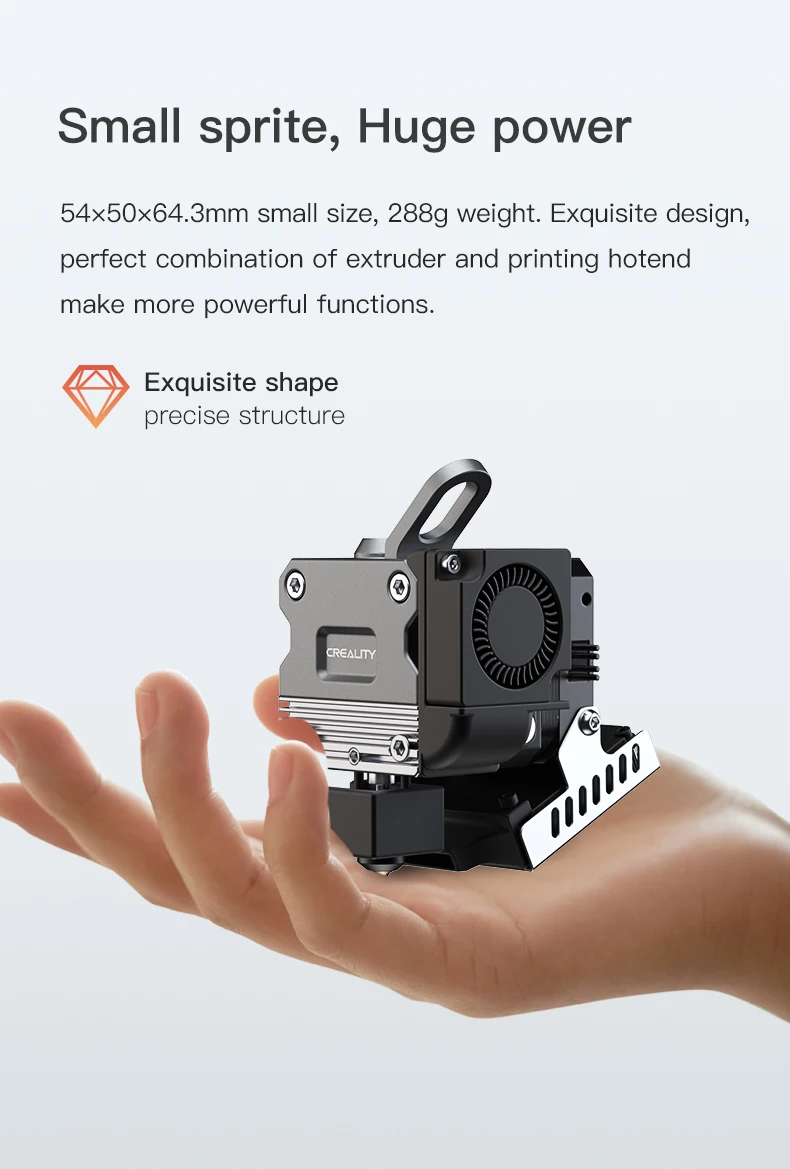 3d printer parts Accessoires Upgrade Extruder  Sprite Ender-3 S1 Dual Drive Extruder 1.75Mm  3d printer ceramic extruder