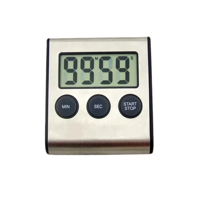 Magnetic Large Lcd Digital Kitchen Timer With Loud Alarm Count Up& Down Clock