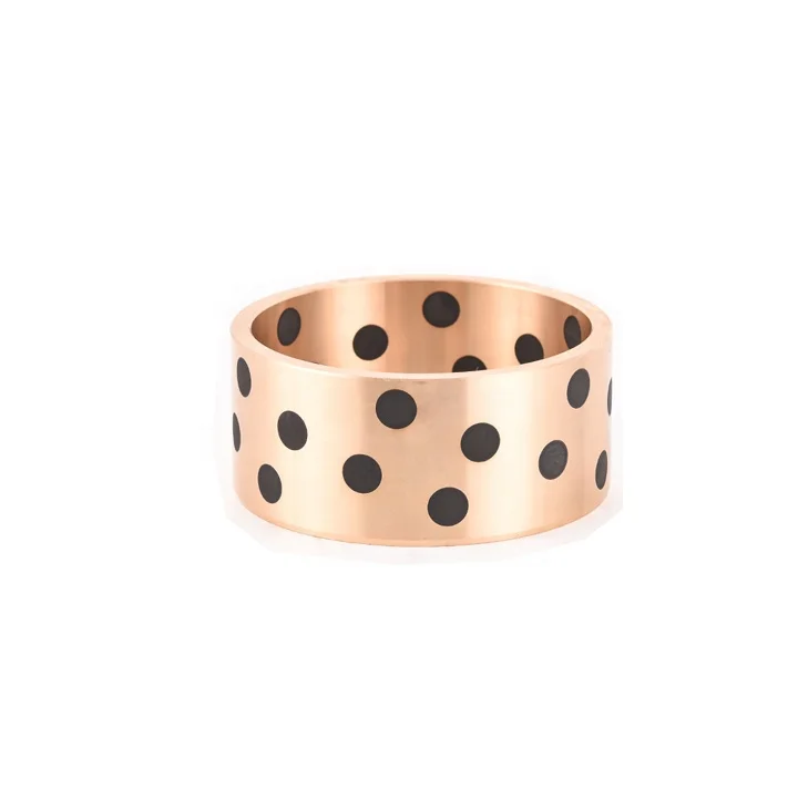 
sleeve bearing bushing High Strength Brass Solid Lubricating Inlaid Bushing 