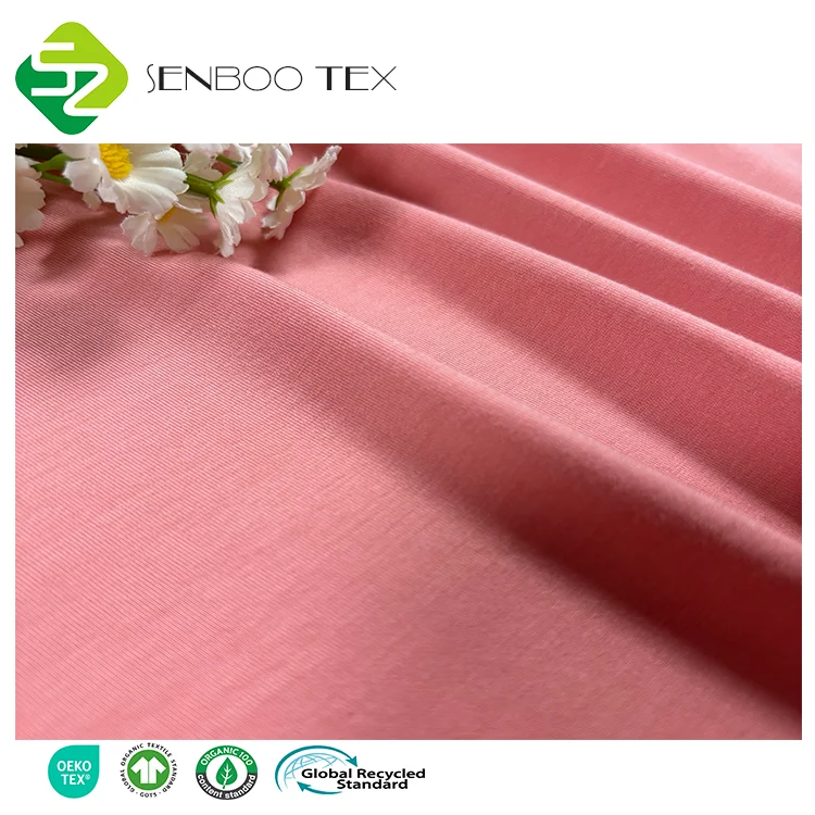 Best Quality Oeko Tex Bamboo Fabric Spandex Dyed Pattern Sleepwear Shirts Underwear Bedding Suits Diapers Activewear Accessories