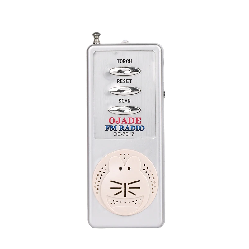 OEM Pocket FM Speaker Radio 80g Mini Outdoor Wireless radio mini pocket dry Battery Powered