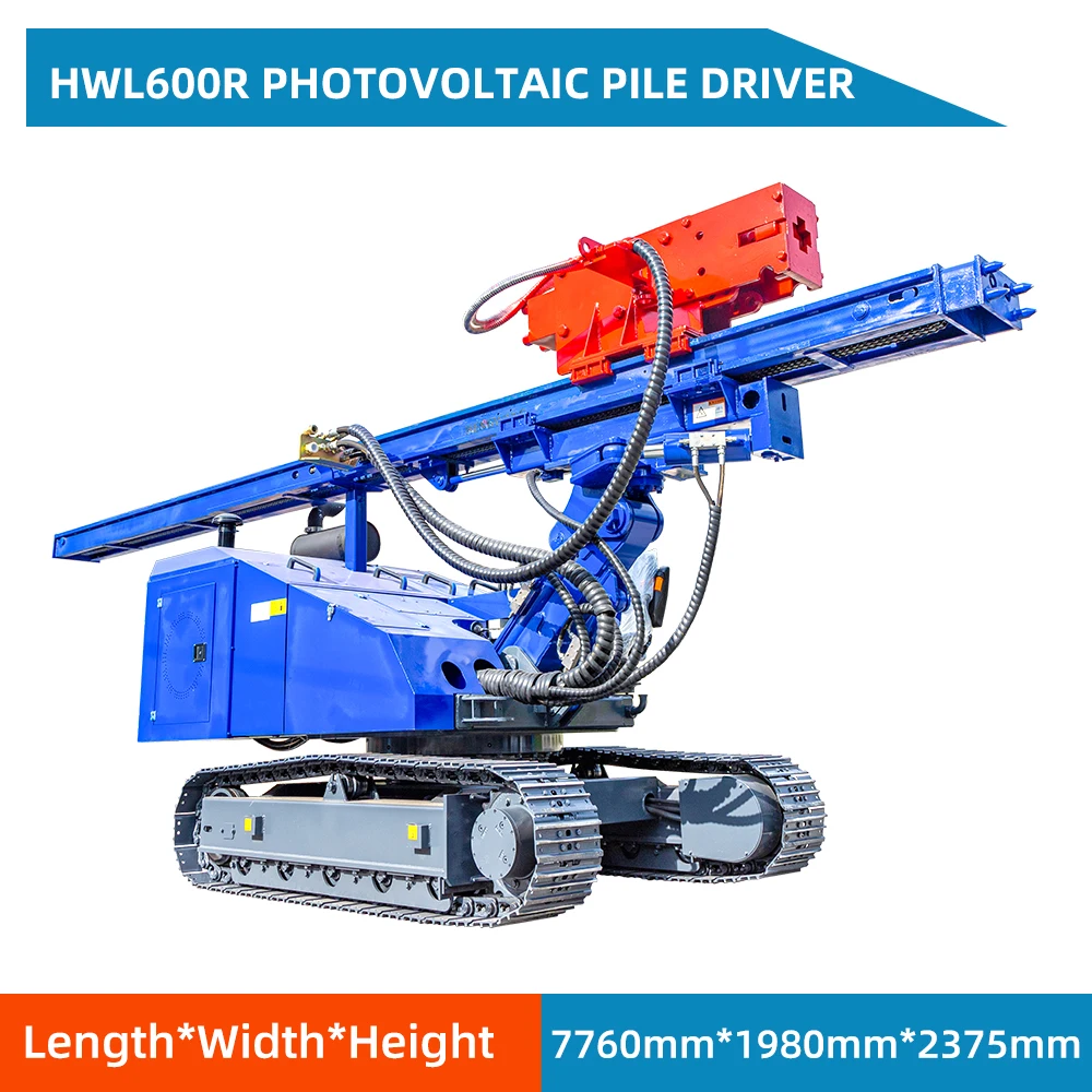 Hengwang post ram machine drill bore hole pile driver diesel hammer pile driver machine