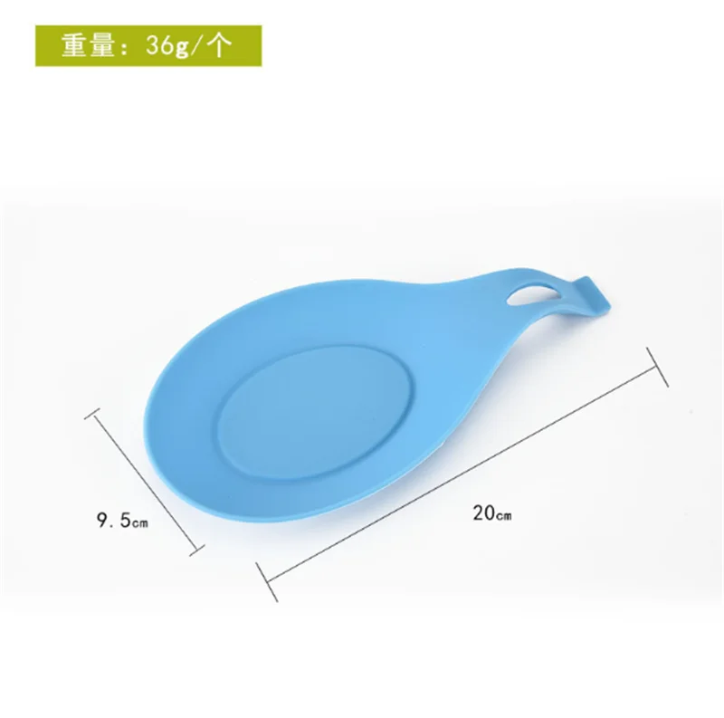 new silicone rest soup spoon, food grade silicone spoon rests