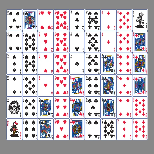 custom 54 cards poker game with your logo  Durable paper Playing games cards