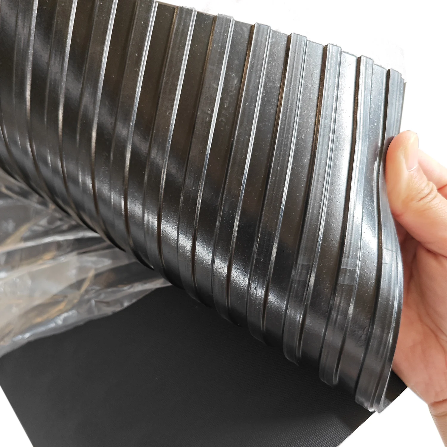 Wide ribbed rubber flooring/warehouse garage floor/waterproof rubber floor for vans