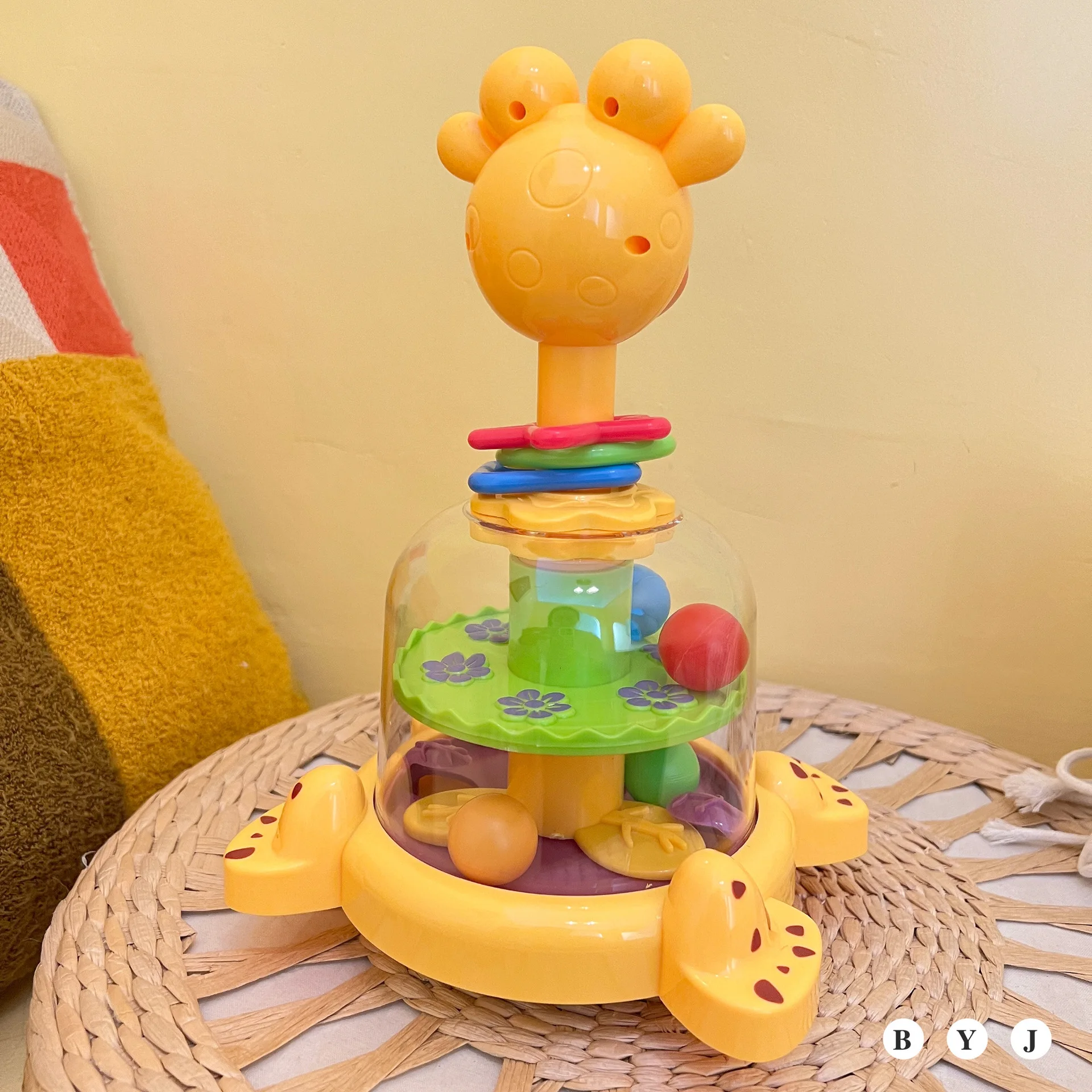 Hot-selling turntable game baby educational toys spinner and press toys for early education cartoon toys baby