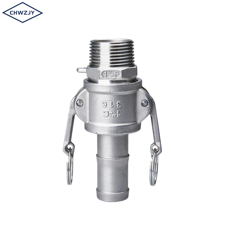 JY China manufacturer 316 stainless steel A type quick hose connector camlock fittings