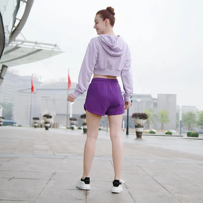 2023 Wholesale Custom Booty Shorts Candy Color Running Sports Sexy Casual Slimming Summer Yoga Pants for Women Shorts Knitting