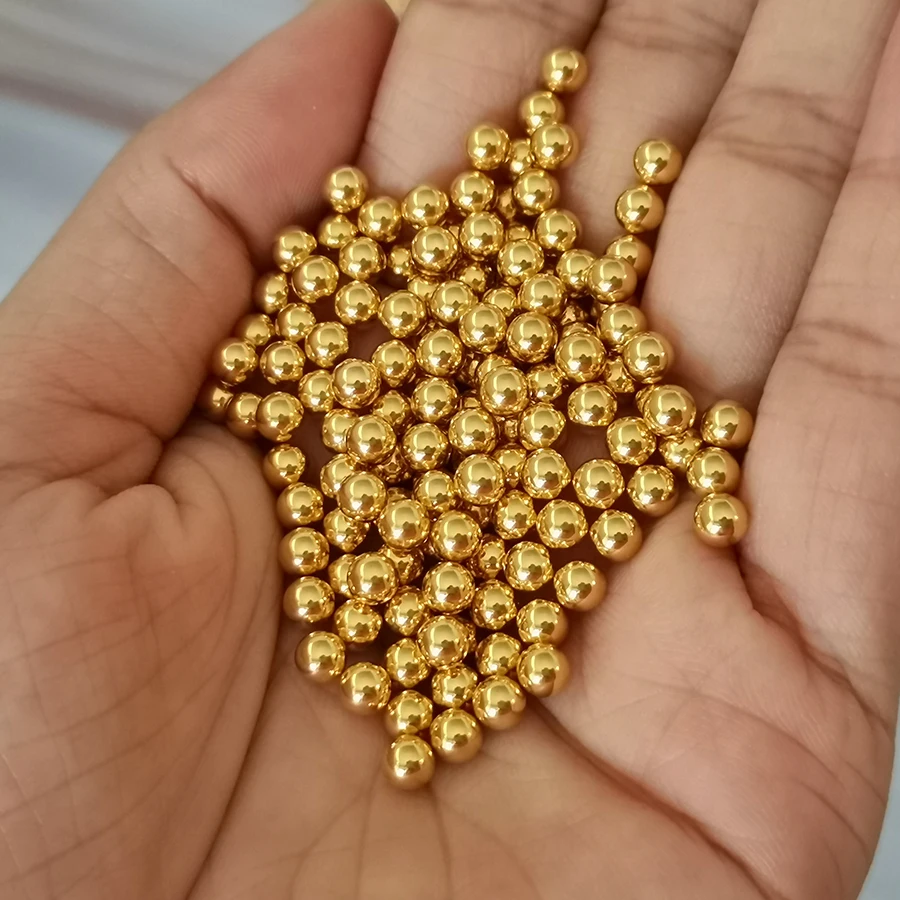4mm gold plated steel balls shiny golden color round steel balls