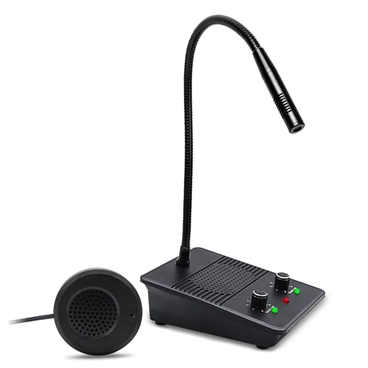 Двухсторонняя система внутренней связи Daytech WI09, деловой микрофон с защитой от помех и микрофоном и динамиком, оконный счетчик, внутренняя связь