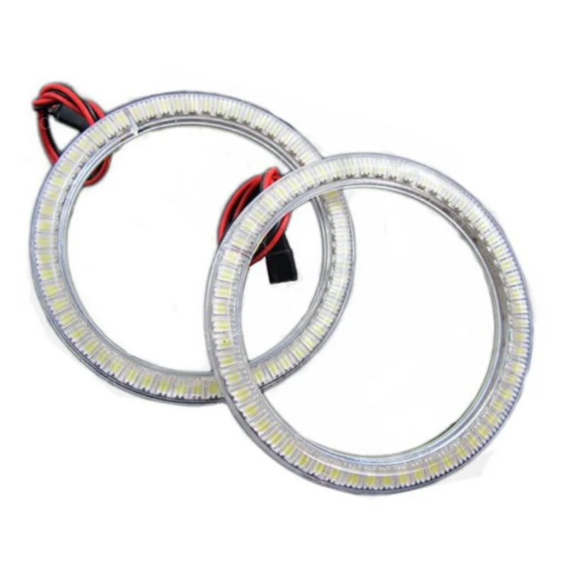 Car Eyes LED Headlight Ring s4*131mm For E46 projector Led Guid Light White Yellow 5W smd Led Eyes