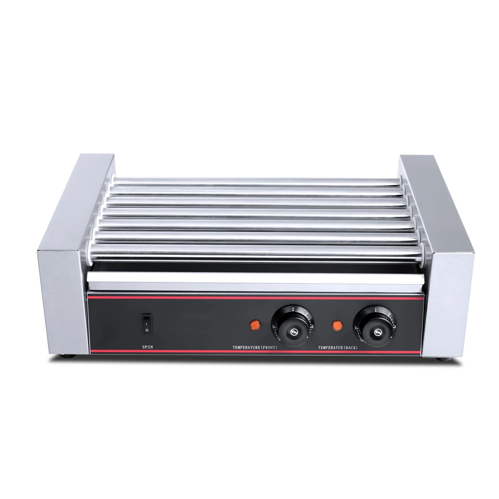Commercial Stainless Steel Hot Dog Machine 7 Rollers Hot Dog Sausage Maker Automatic Vending Machine Hot Dog
