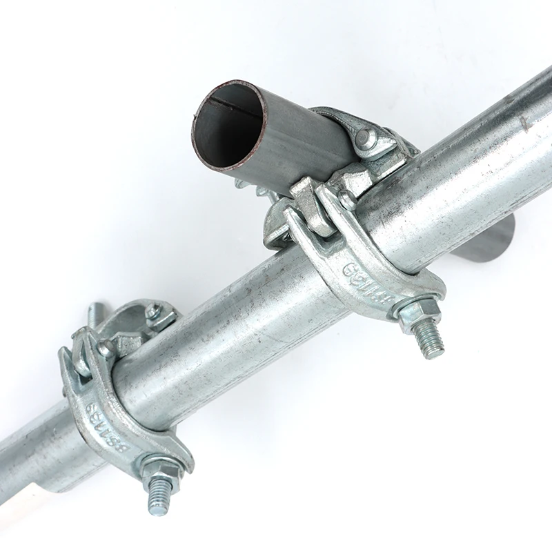 wholesale high quality EN74 Standard Electroplated Durable Pressed Steel Pipe Clip Fixing steel scaffold coupler swivel