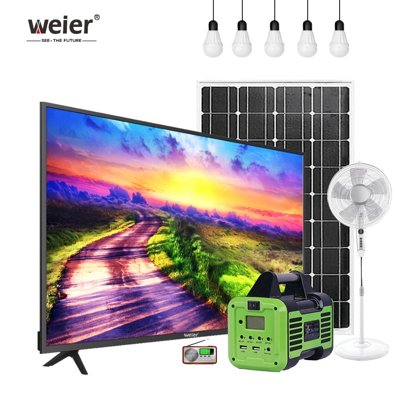 Weier Manufacturer solar tv dc 12v 32 inch 19 inch led tv 24 inch TV televisions