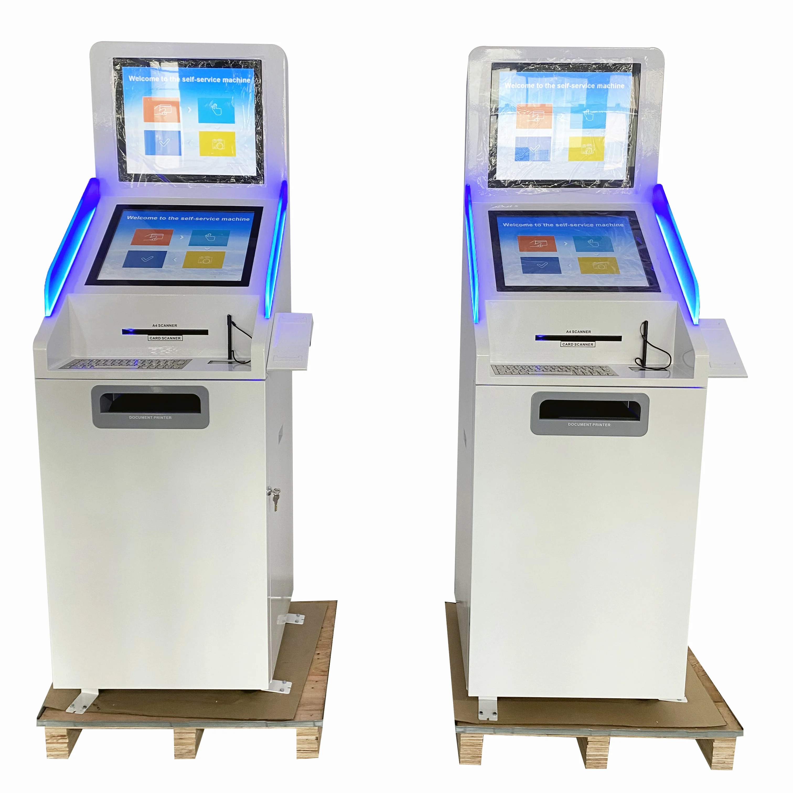 Hospitality Kiosks Self Service A4 documents Printing Scan Form Filling test report Printing Kiosk with card payment