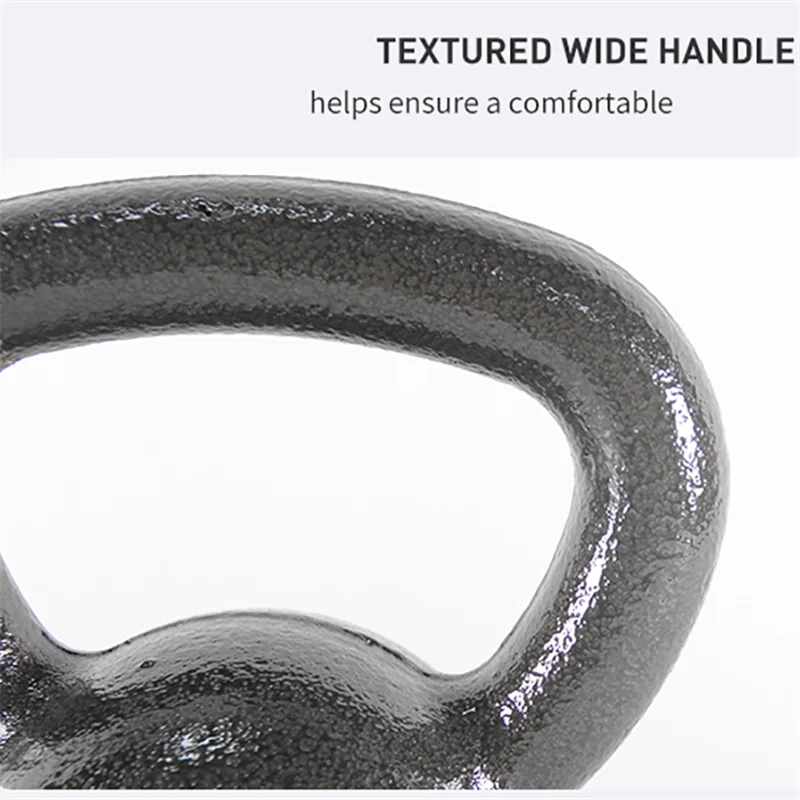 Custom Logo Cast Iron Kettlebell Hammerton Powder Coated KG 5lb-100lb Kettle Bells