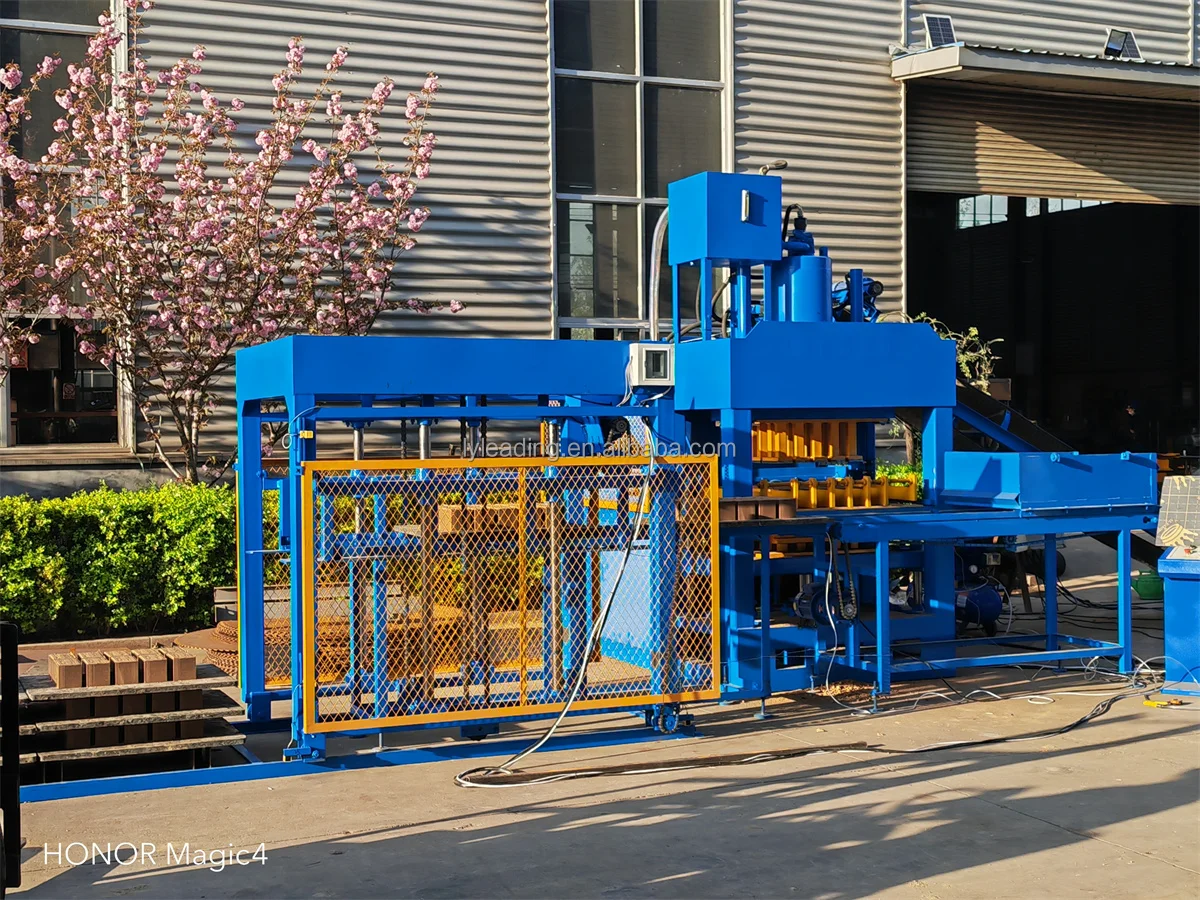 Automatic stacker HY10-10s Hydraulic Compressed Earth Mud Clay Eco Adobe Interlocking Interlock Block Brick Making Machine