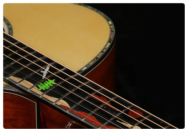 41'  Solid single board spruce back mahogany wood gloss Acoustic guitar wholesale