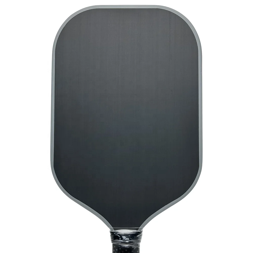 Custom Thermoforming Edgeless Elongated T700 Raw Carbon Fiber Surface Pickleball Paddle For Tournament