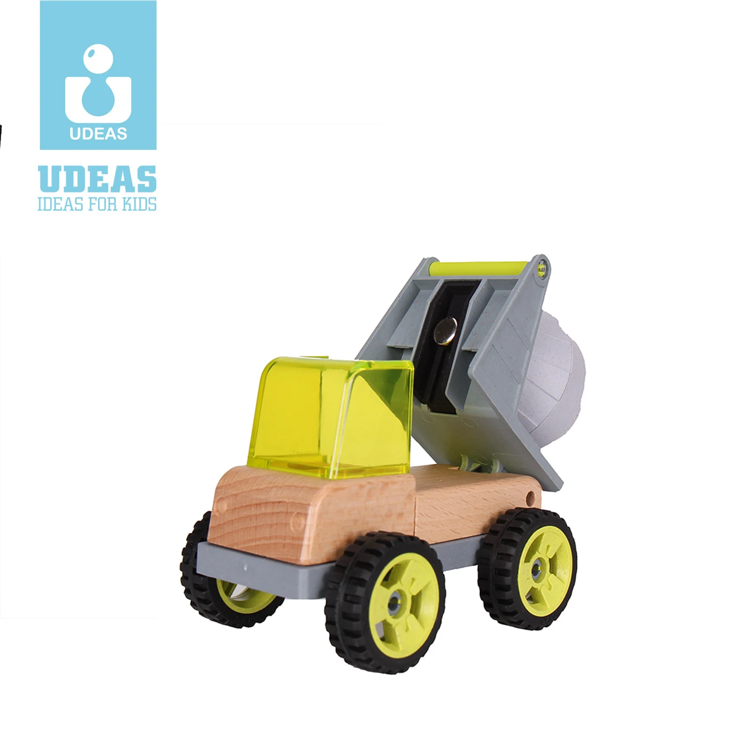 wooden children toys Educational Wooden Toy Car Assemble Engineering Construction Vehicles Wooden Truck Pull Back Toys