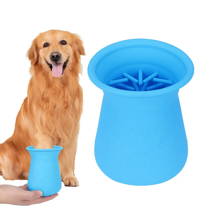 2 in 1 Cat Puppy Massage Cleaning Dirty Paws Portable Soft Silicone Foot Wash Dog Paw Cleaner Cup
