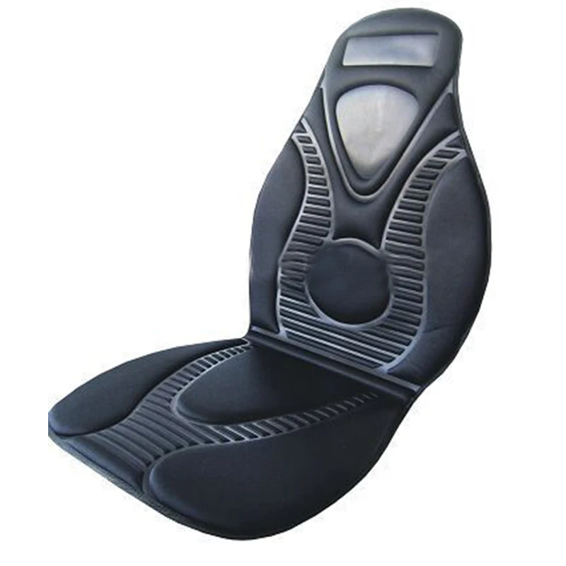 GEDE 12v Car Van Black Single Front Seat Cover Thermal Thermo Heated Cushion With Switch