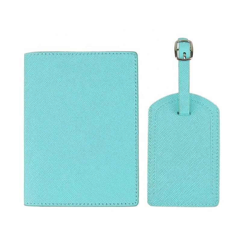 New Design Whalosale Factory RFID Korea Travel Document Holder Slim Passport Cover And Luggage Tag Set