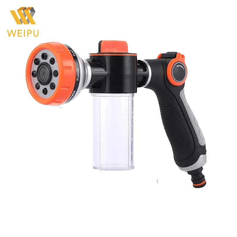 Green-border Manufacturers Direct Sales Eight Function Thumb Push Fwatering Flowers Pipeunction Adjustable Water1 Pc Card