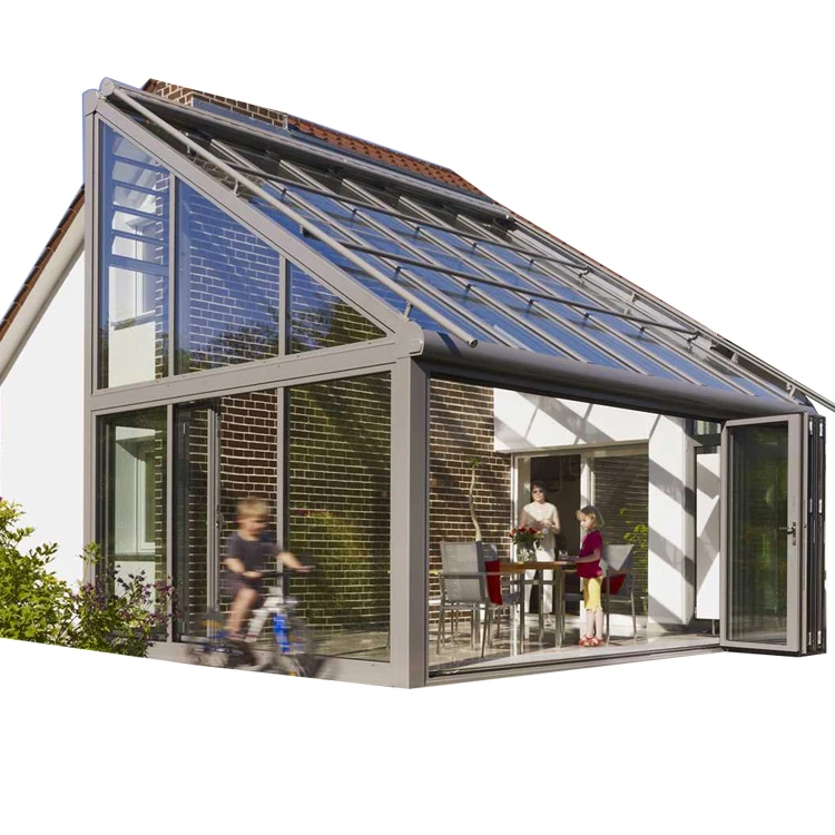 glass room with balcony gable end conservatory  best winter garden  glass front verandah for sale