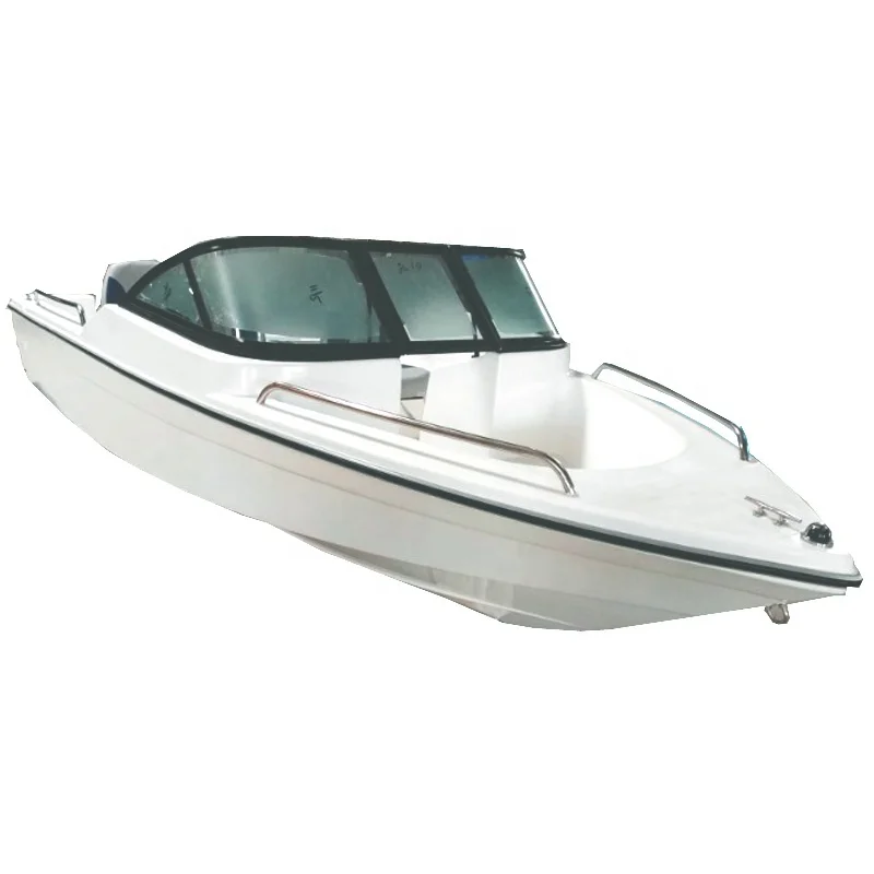 Fiberglass Boat High Speed Sea Lake 60HP Double Bottom 6 Seat Electric Outboard Yacht Kayak D Type Control Box Fuel Engine