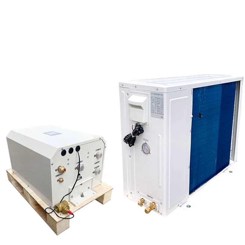 Low Temp Evi 9Kw 16Kw 30Kw inverter heating cooling system air to air heat pump water heaters split design for Residential