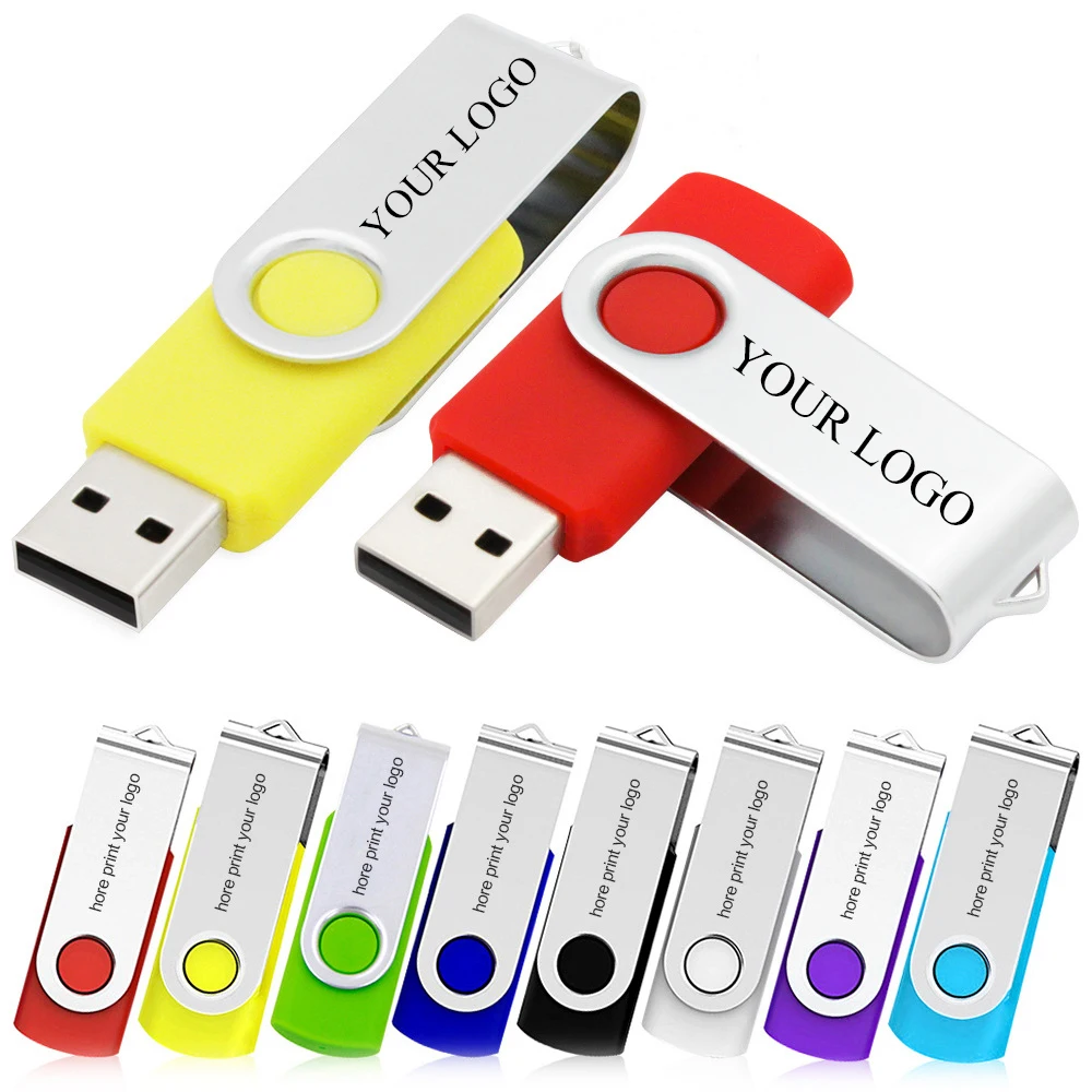 USB-флеш-накопители с пользовательским логотипом 8 ГБ 16 32 64 USB-2 0 3 металлическая карта памяти