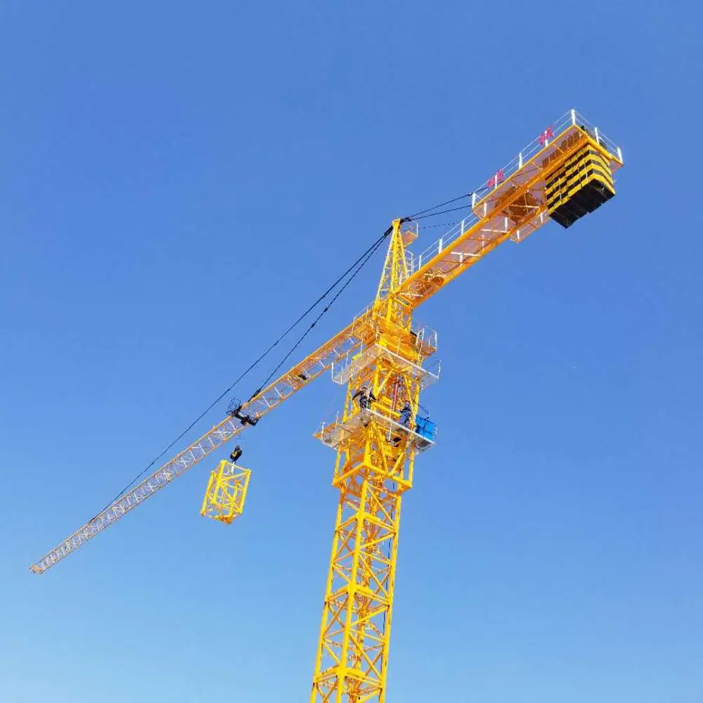 QTZ80  60m Jib Tower Crane TC6010-8ton for Civil Construction