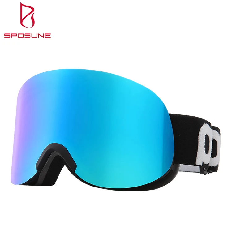 Full hd double lens anti fog mirrored ski winter google snow goggles