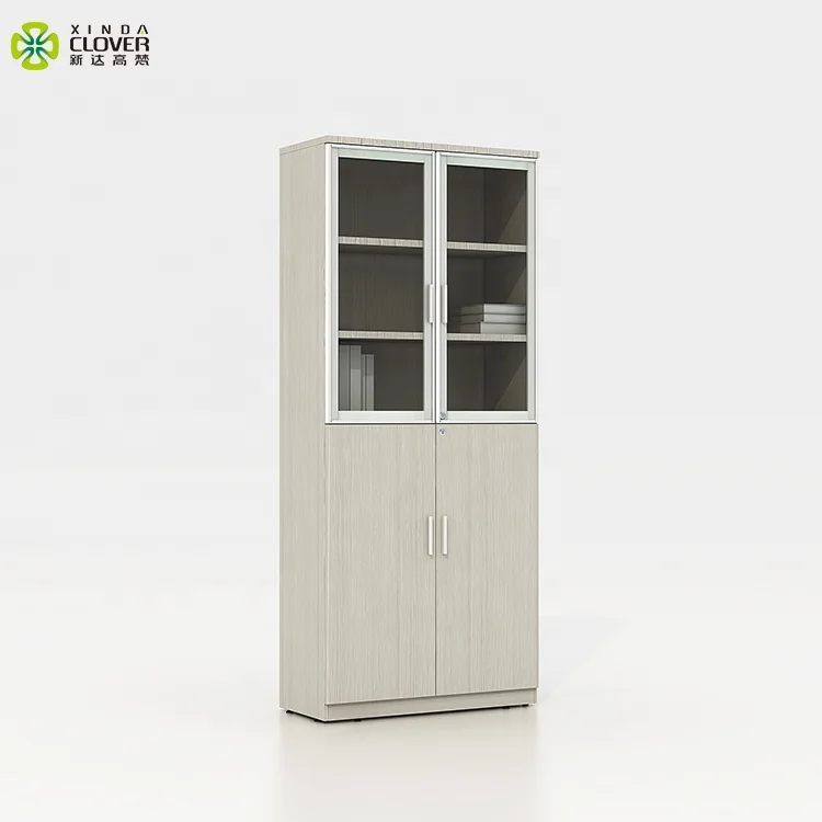 Cheap Price New Wood Design The Bookshelf Executive Storage Office Filing Cabinet with Glass door