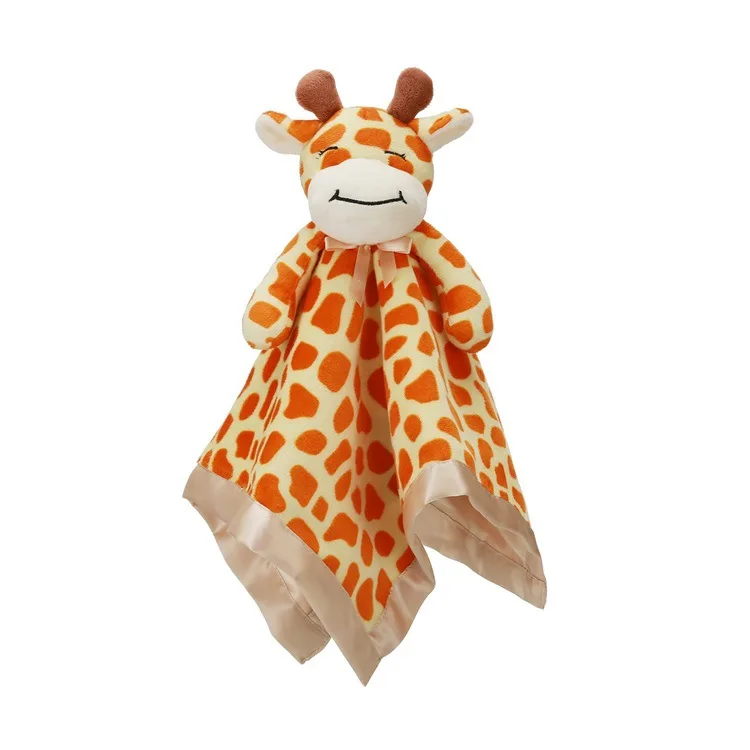 Bear Baby Security Blanket Soft Baby Lovey Fluffy Blanket Unisex Lovie Snuggle Toy Baby Stuffed Gift for Newborn, Boys and Girls