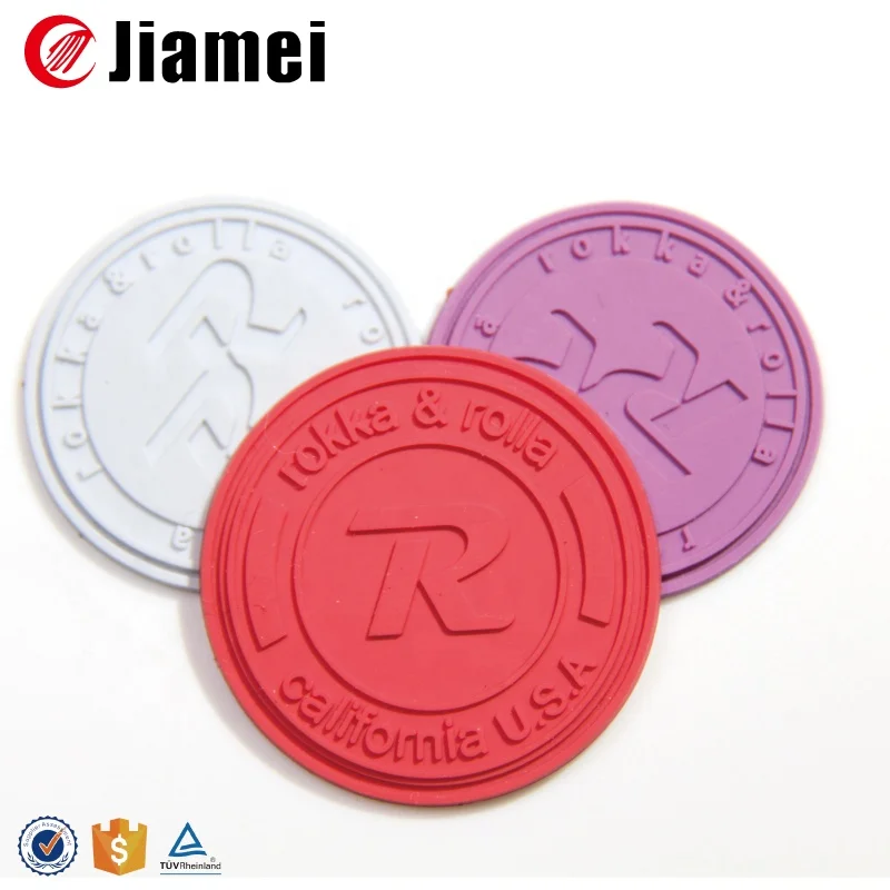 3d Logo Raised Famous Clothing Brand Clear Pvc Patch Garment Labels Pvc Rubber or Silicone Main Labels Customized Size Embossed