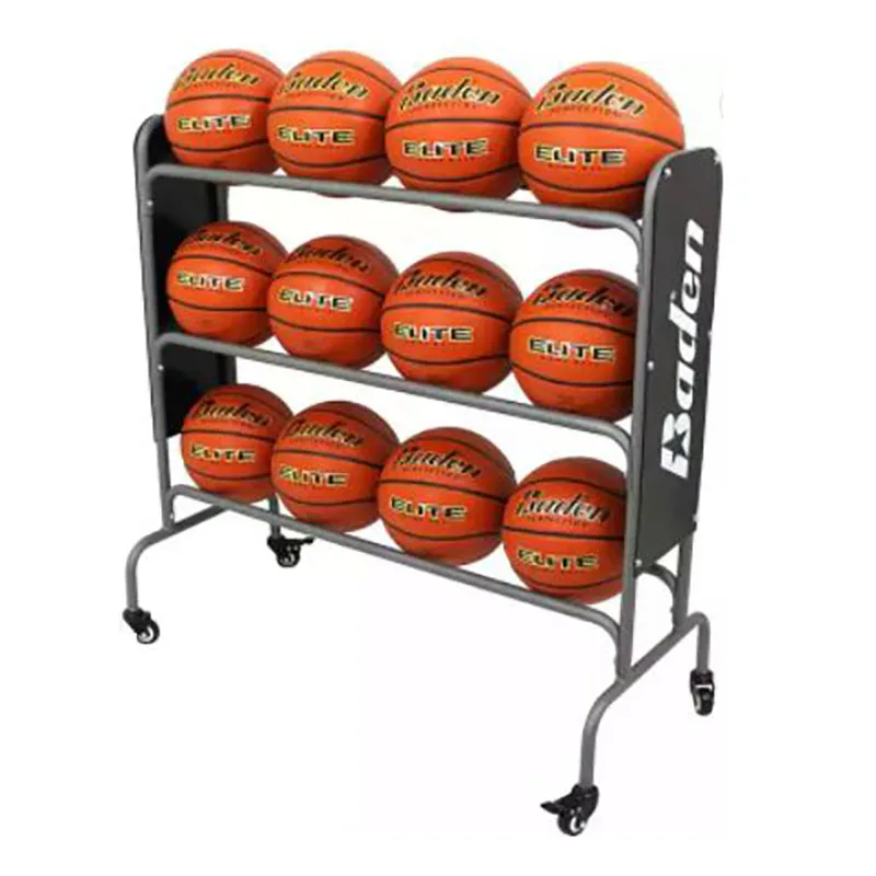 Multifunction Storage Container Basket Portable Storage Foldable Soccer Basketball Cage Ball Cart