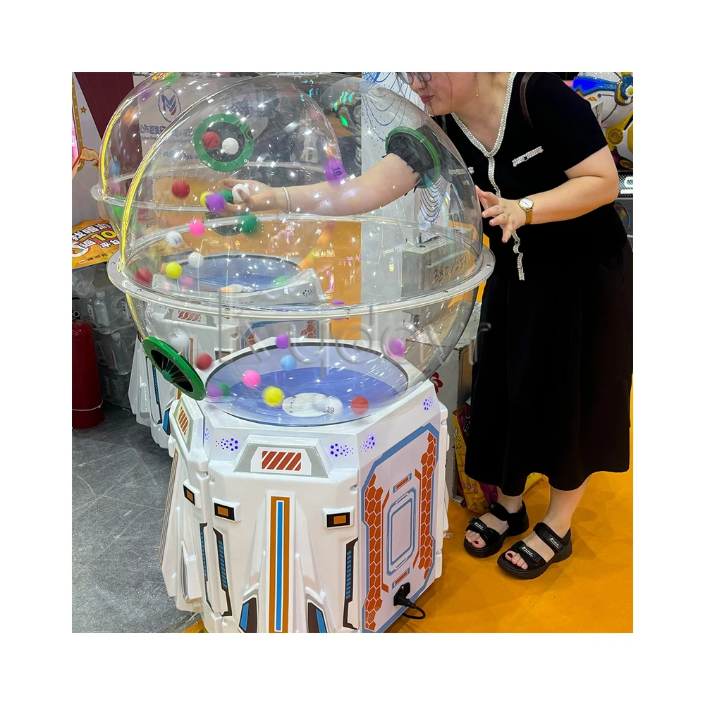 Mini electronic air blowing lucky lotto drawing number ping pong balls bingo game lottery pinball machine