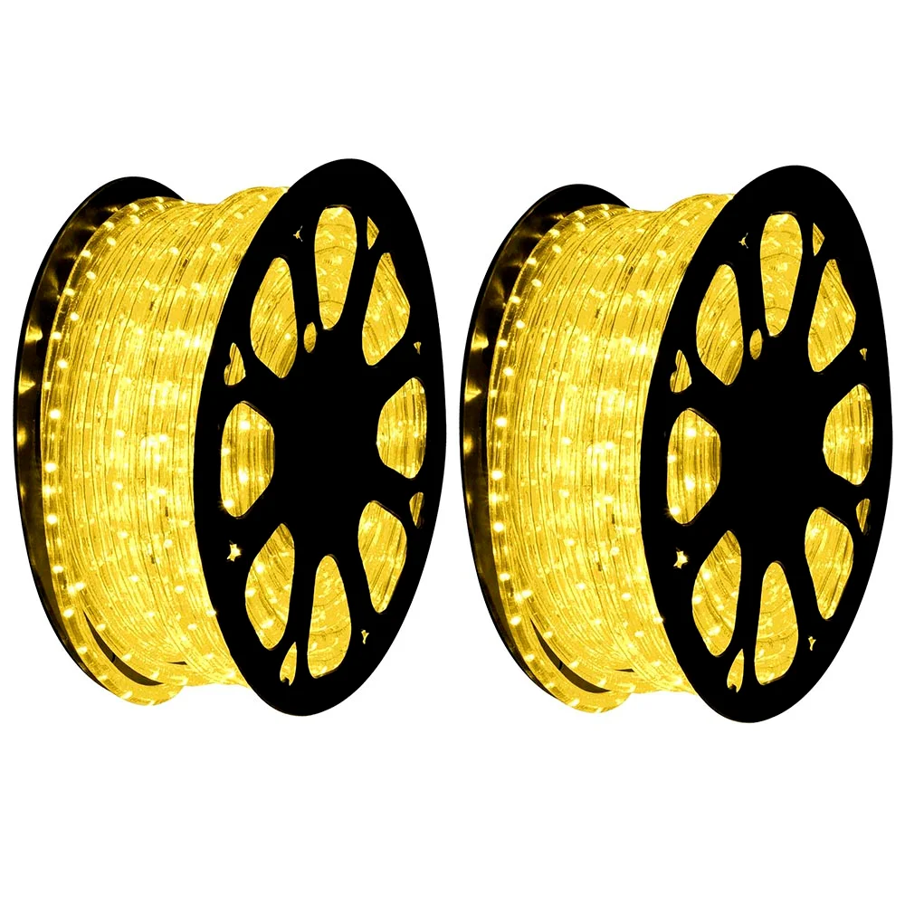 LED Rope Lights 100m Red LED Rope Light Commercial Spool 120 Volt