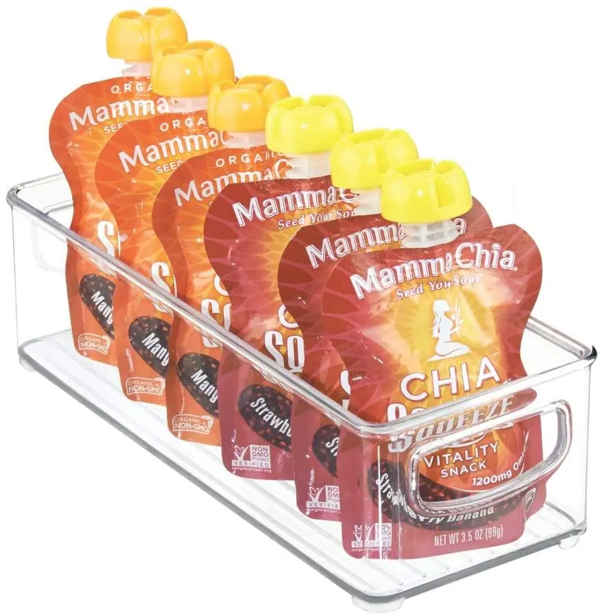 4 вещи в комплекте, с длинными холодильник ящики для хранения, 4 шт прозрачный холодильник для хранения еды контейнеры для специй