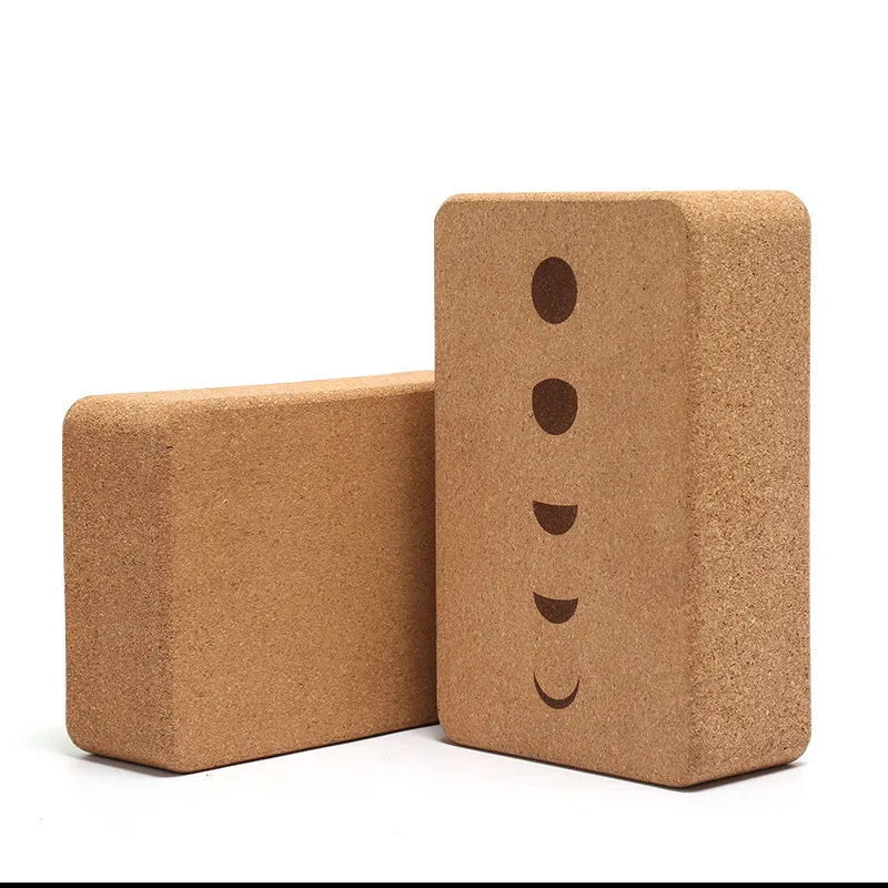 Nicegood Eco friendly Customized Logo Engrave Cork Yoga Block