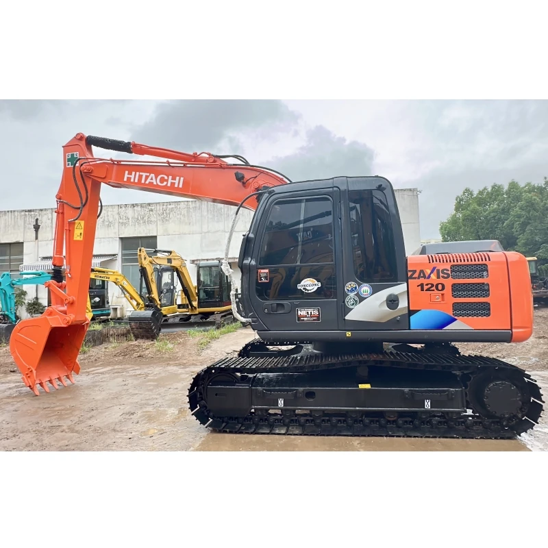 Продается хорошее состояние 2022 машины Средний 12ton б/у Экскаватор hitachi 120 90% новый оригинальный японский гусеничный экскаватор DPF